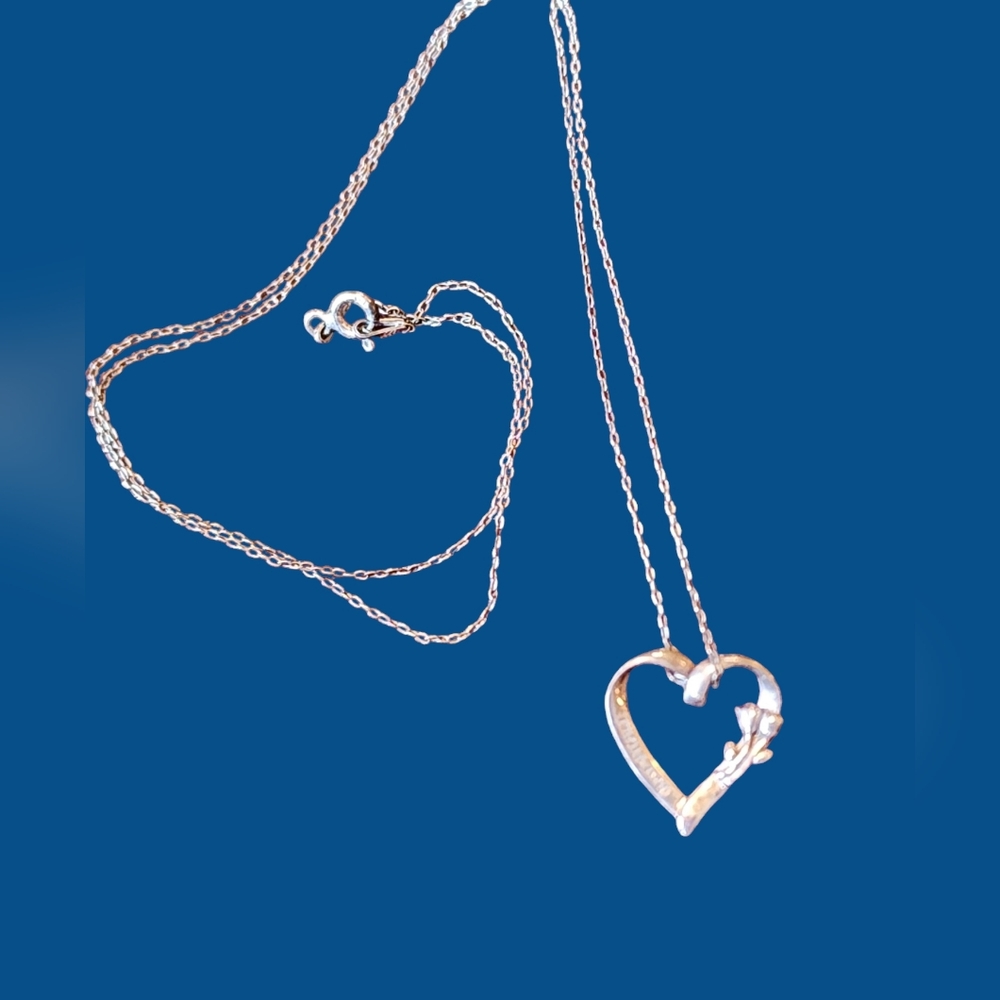 Best Friend Necklace 925 Sterling Silver Open Heart A Best Friend From Italy View 3